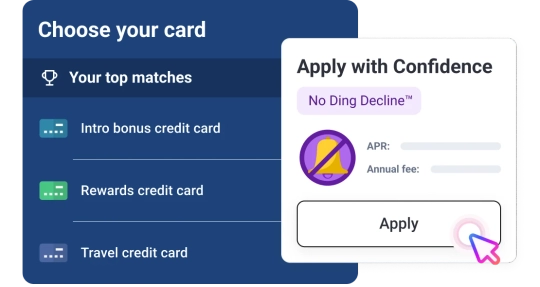 Graphic choose no ding card.