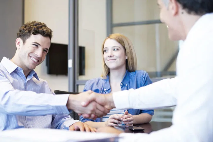 Couple meeting with financial advisor