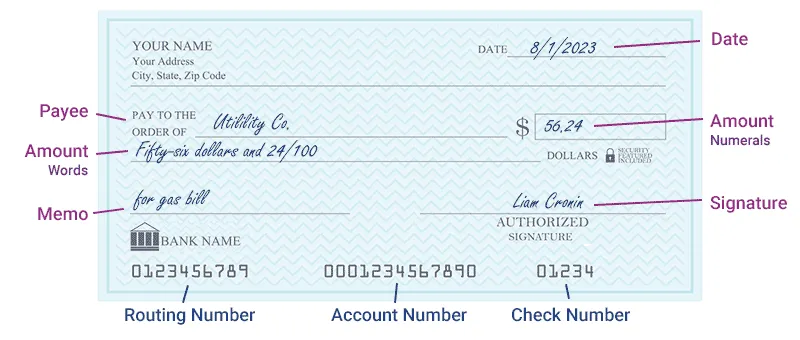 How to write a check