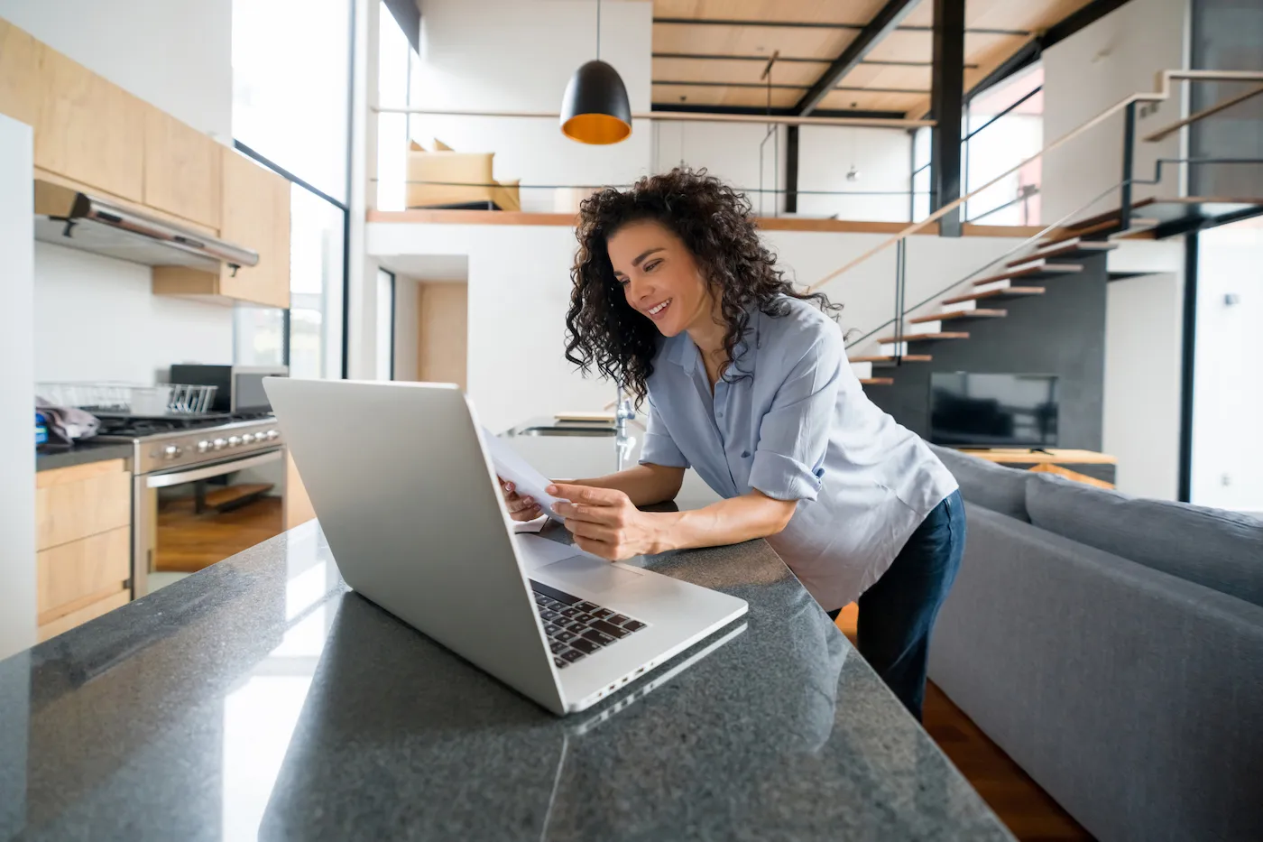 Woman avoiding overdraft fees