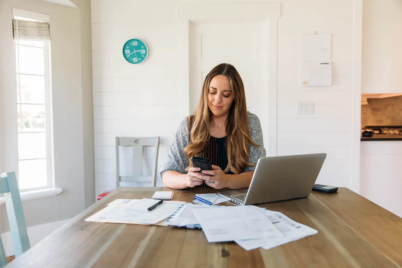 Young woman researching whether short term disability insurance can be used for maternity leave.