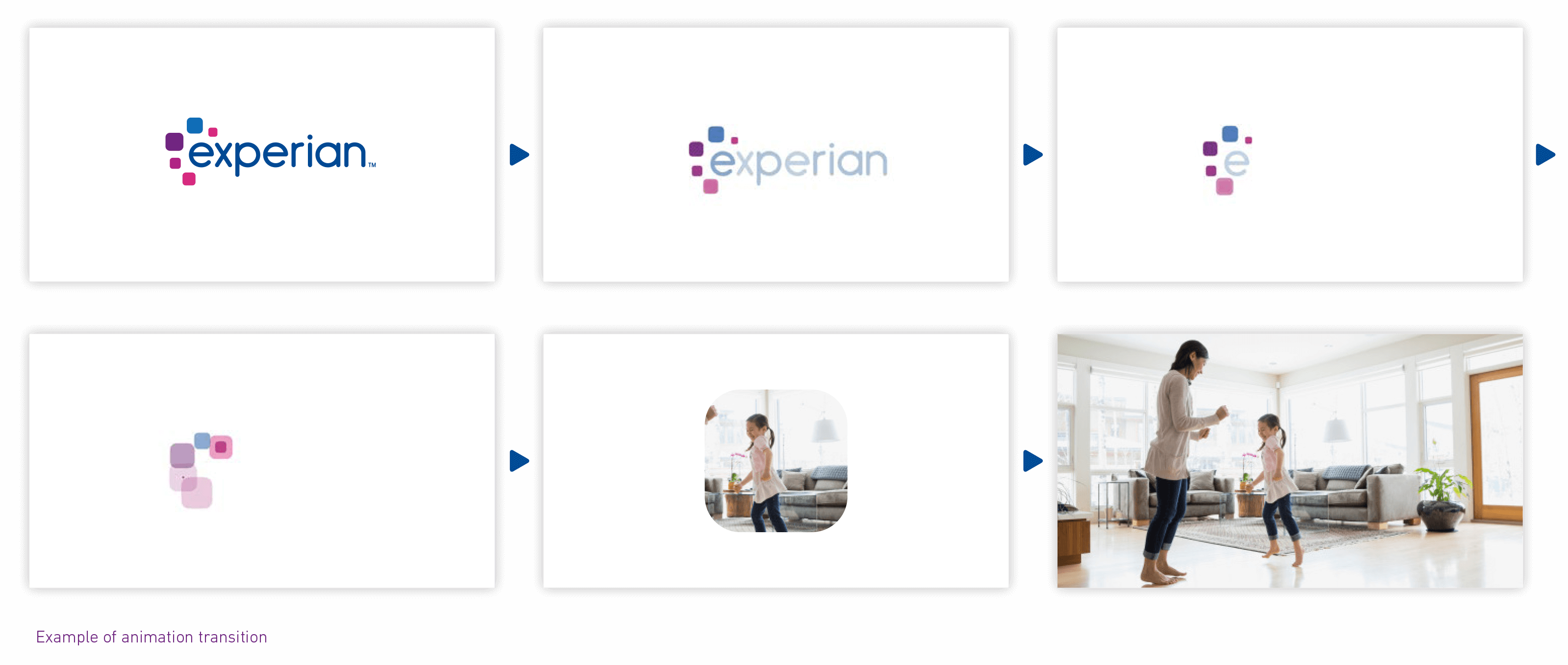 Example image of Experian branded elements used in an image