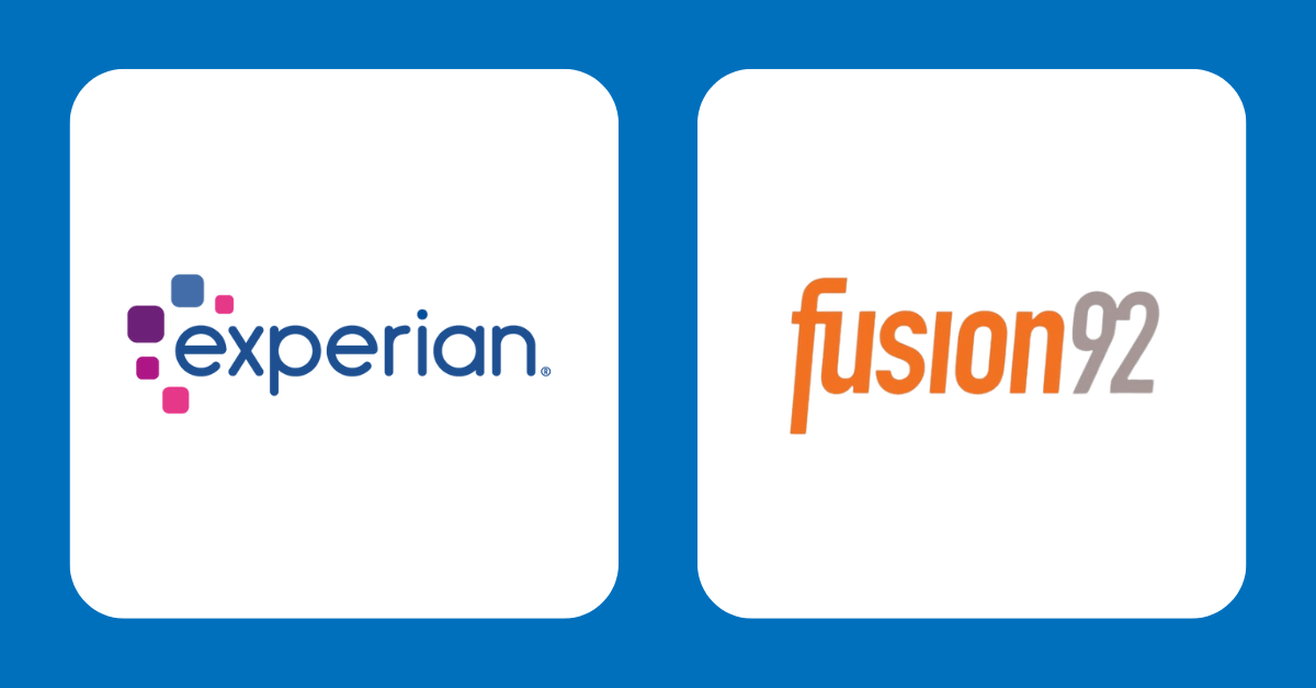 experian and Fusion92 partnership logo