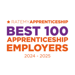 3 of 7 logos - Best 100 apprenticeship employers