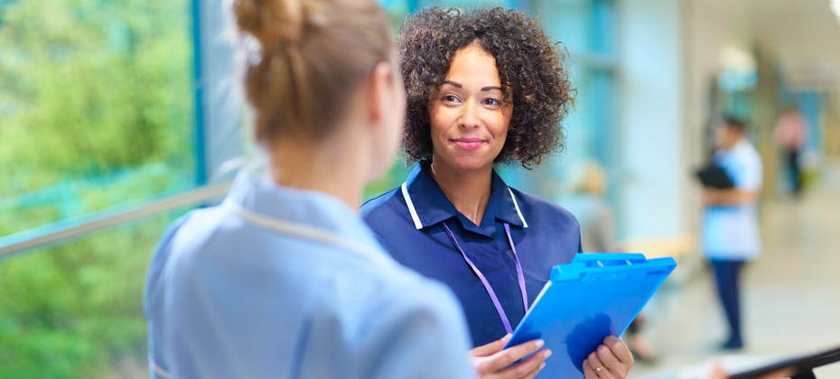 nurses speaking to eachother