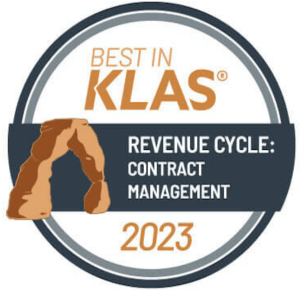 5 of 16 logos - Best in KLAS - Contract Management 2023 badge