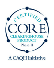 16 of 17 logos - Certified CORE Clearinghouse product Phase 2