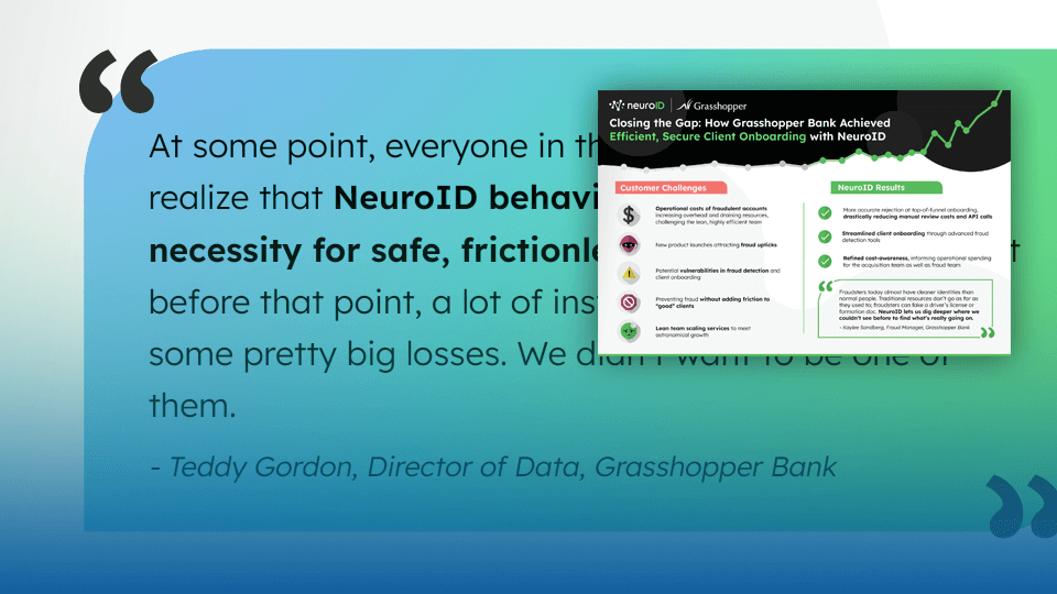 How Grasshopper Bank Achieves Efficient, Secure Onboarding with Behavioral Analytics