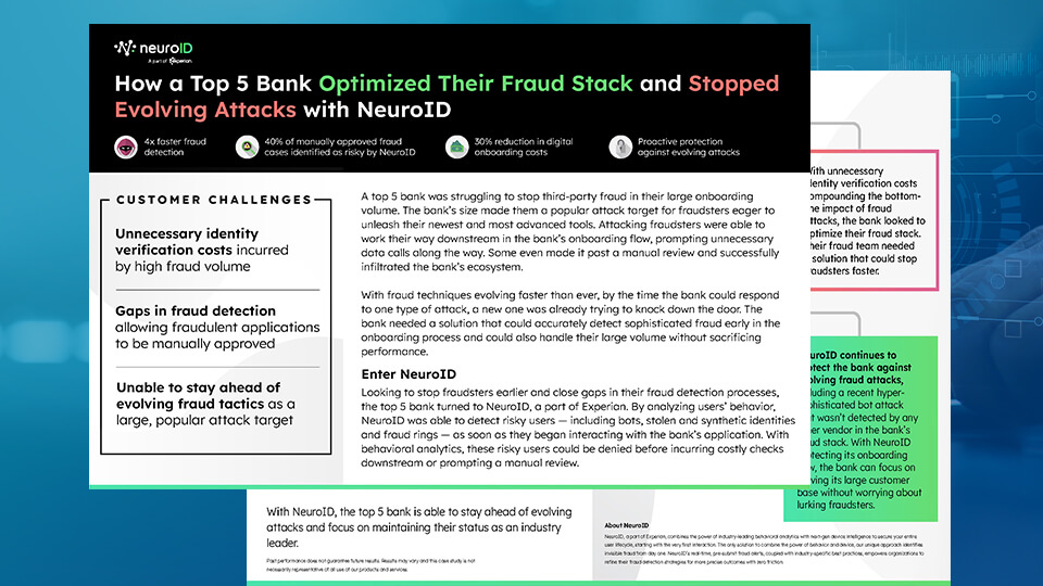 How a Top Bank Stops Sophisticated Fraud with Behavioral Analytics