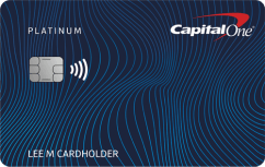 Capital One Platinum Credit Card logo.