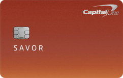 Capital One Savor Cash Rewards for Good Credit logo.