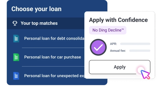 Choose no ding loan screen.